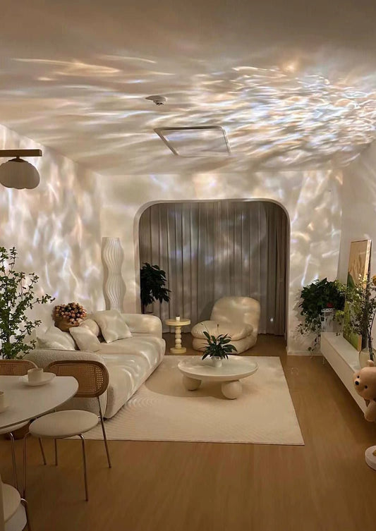 Transform Your Space with the Ripple Projector Decorative Table Lamp - A Modern Ambient Night Light Experience